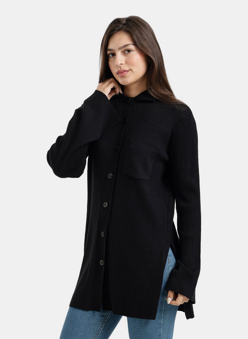 Carina Long Striped Cardigan - Image 2